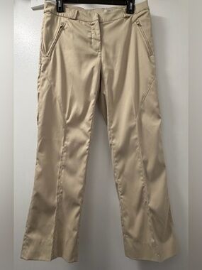 Greg Norman Women’s Beige Stretch Golf Pants Size 2 Petite 26” Inseam